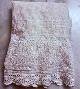 Elegant White Chikankari  set