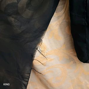 Black Stole with Stone Work