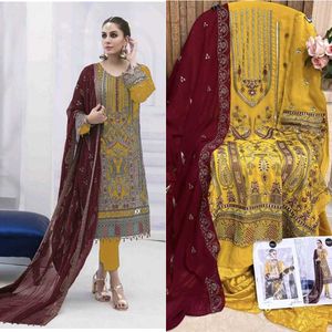 Elegant Yellow Embroidered Kurta Set