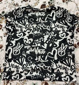 Graffiti Print Graphic T-Shirt