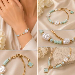 Cute Beaded Bracelet with Heart Charm