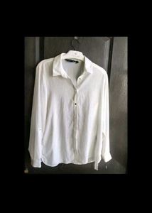 Classic White Button-Up Shirt
