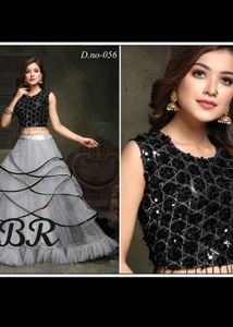Sparkling Sequin Embellished Party Gown 2pc