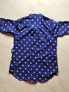 Polka Dot Button-Up Top