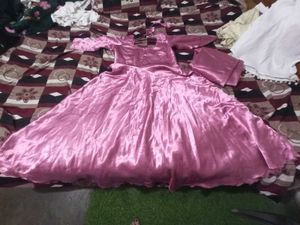 Elegant Pink Silk Kurta Set