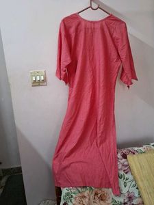 Embroidered Peter Pan Collar Kurti