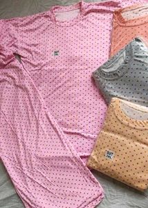 Pink Polka Dot Pajama Set