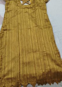 Elegant Mustard Kurta Set with Dupatta