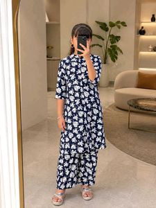 Pink Floral Kurta Set for Women