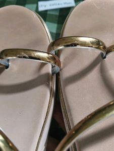 SALE❗block szn Stylish Rose Gold Thong Sandals