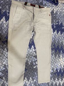 Stylish Beige Casual Pants