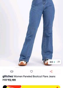 GLITCHEZ ✨️Flared Blue Denim Jeans