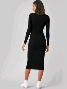 Classic Black Long Sleeve Dress