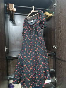 Chic Floral Print Midi Dress