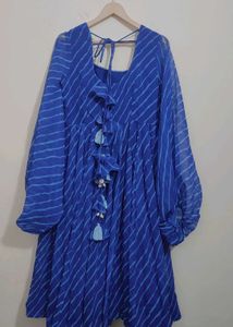 Beautiful Blue🔵Striped Dress For 36 Bust