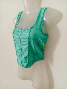 Mint Green Corset Tank Top