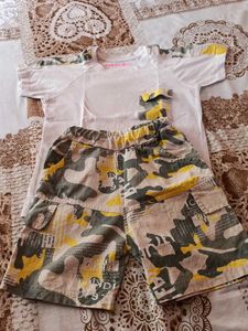 Boy's Camo Shorts Set