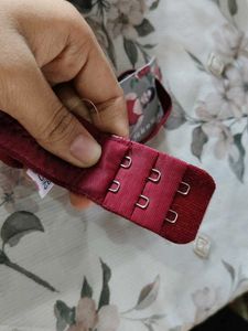 Maroon Padded Bra with Tags