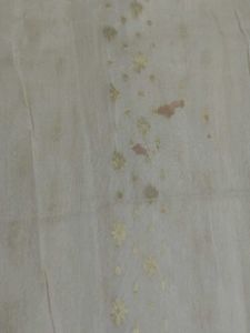 Elegant White Saree with Gold Motifs