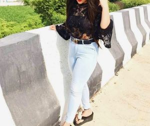 Black Lace Bell Sleeve Sheer Top