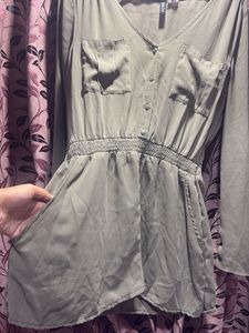 Chic Olive Green Romper