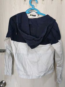 Color Block Hooded Jacket