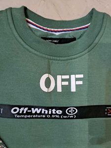 Off-White Green Sweatshirt