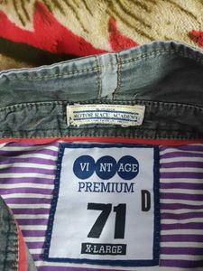 Imported Denim Short Sleeve Button Down