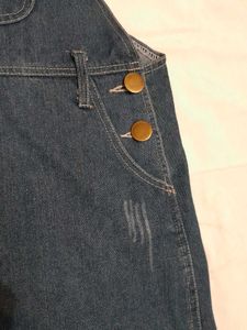 Blue Denim Pinafore Dress