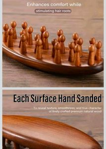 Wooden Scalp Massager Comb