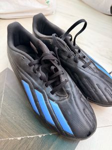 Men's Black & Blue Soccer Cleats