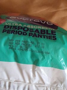Ultra Absorbent Disposable Period Panties