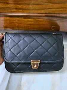 Chic Quilted Black Clutch Bag