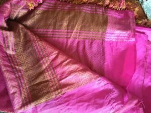 Vibrant Pink Silk Saree