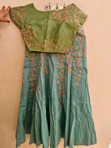 Elegant Blue &amp; Green Lehenga Choli