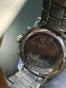 GUESS Men's Wristwatch, Silver Dial, Original