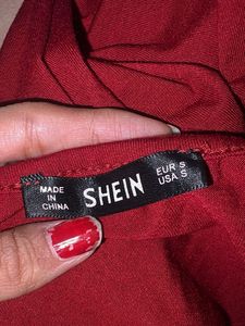 Chic Red Tie-Front V-Neck Top