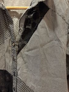 Chic Lace Details Button-Up Shirt