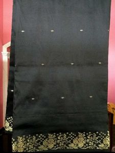 Black silk saree