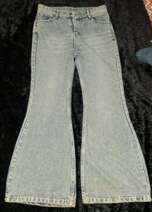 Imported Light Wash Bell Bottom Jeans