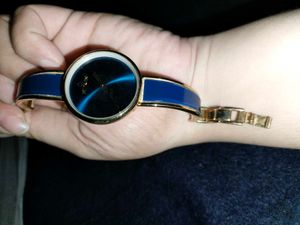 fitron Blue & Gold Women's Watch