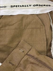 Men's Brown Formal Trousers