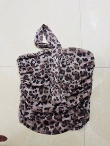 Chic Leopard Print Tube Top
