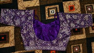 Royal Purple Embroidered Lehenga Choli