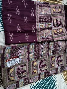 Raja Rani Print Cotton Febric All Over 5 Meter Wit
