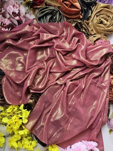 Elegant Gold Shimmer Hijab