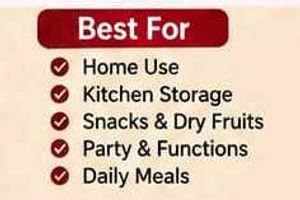 Red Plastic Bowl Set - 6 Pcs