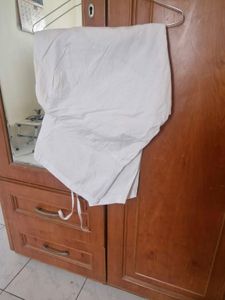 White Cotton Ethnic Patiala Bottoms