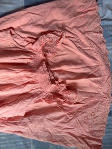 Cute Pink Smocked Waist Dress 👗