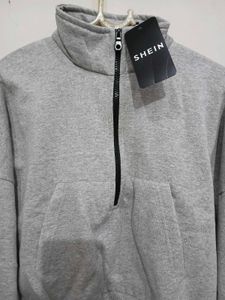 Cropped Quarter Zip Sweatshirt
